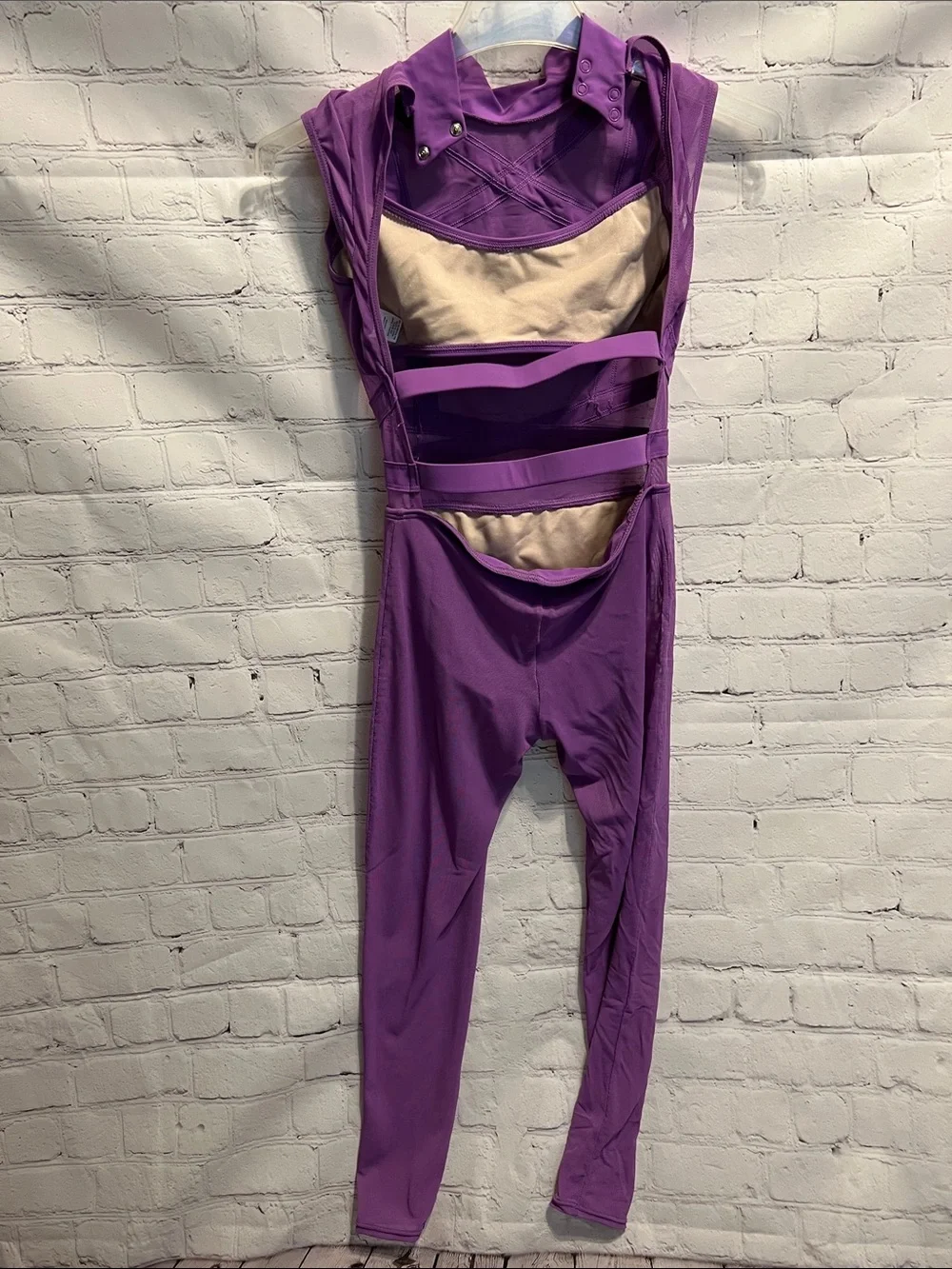 Weissman Childhood Dream Purple Mesh Dance Unitard